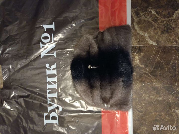 Норковая женская шапка