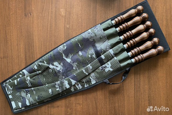 Набор шампуров в чехле подарочный