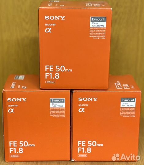 Sony FE 50mm f/1.8 (SEL50F18F) новый