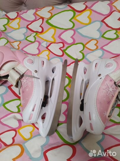 Коньки раздвижные для девочки 30-33