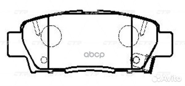 CKT-40 GK1054 Колодки тормозные дисковые за