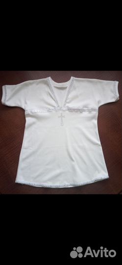 Детская. крестильная рубашка 74см