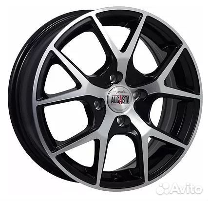 Диск литой alcasta M52 6x15 4x100 ET46 D54.1 BKF