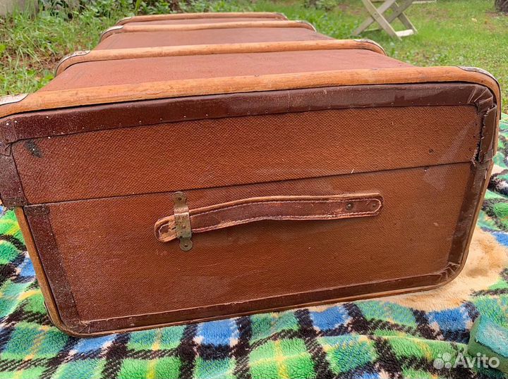 Старинный дорожный кофр/каретный сундук чемодан