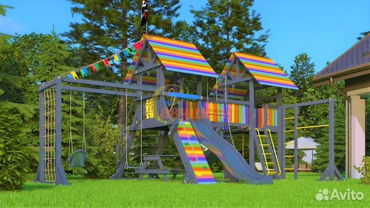 Детская площадка Савушка 1 (black edition)