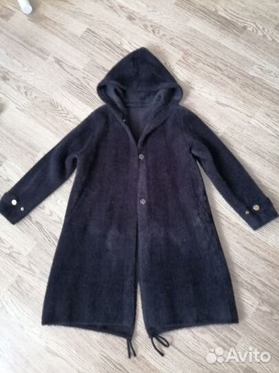 Пальто под альпака 44р, куртка из вязаной норки