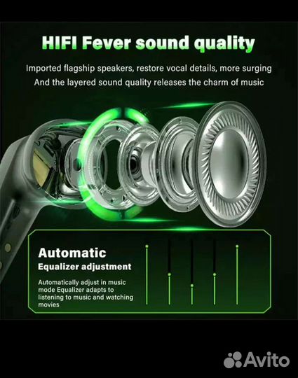 Беспроводные наушники новые