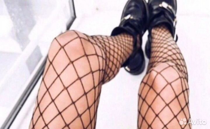 Колготки крупная сетка новые