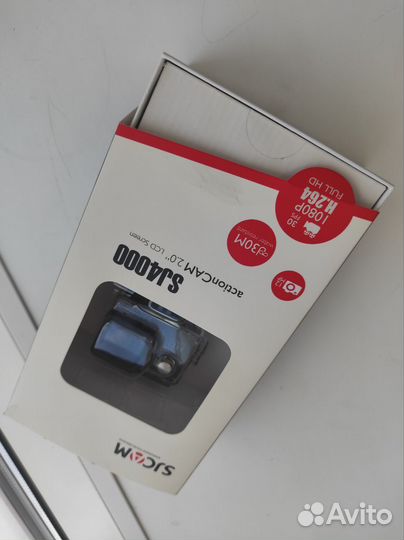 Экшн-камера sjcam SJ4000, 3мп, 1920x1080, 900 мАч