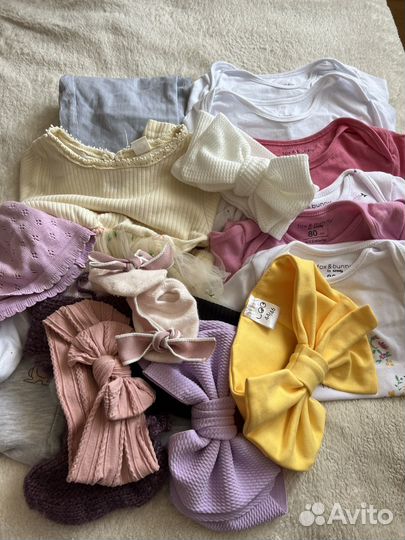 Пакет детских вещей на девочку 74-80