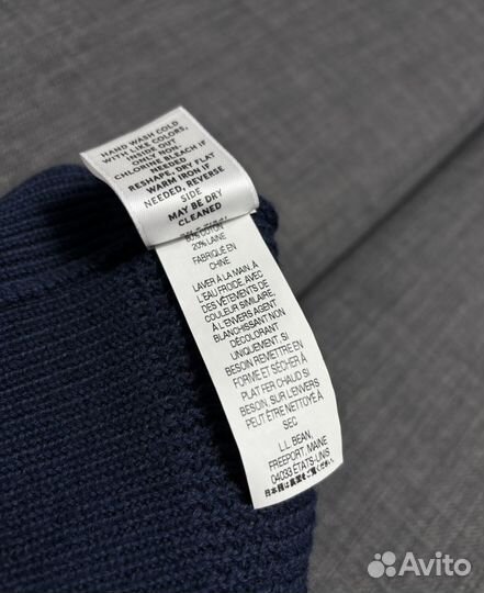 Свитер LLBean шерсть хлопок