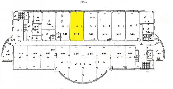 Бц Атриум Офисное помещение, 72 м² Взлетная 7