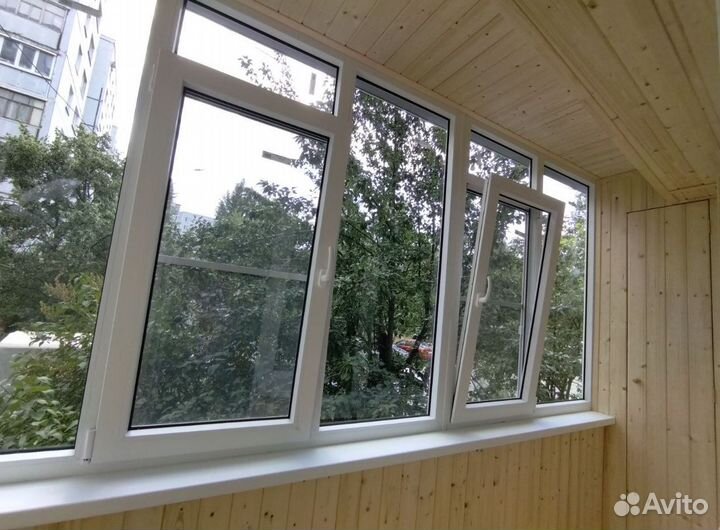 Остекление балконов, обшивка балконов, окна