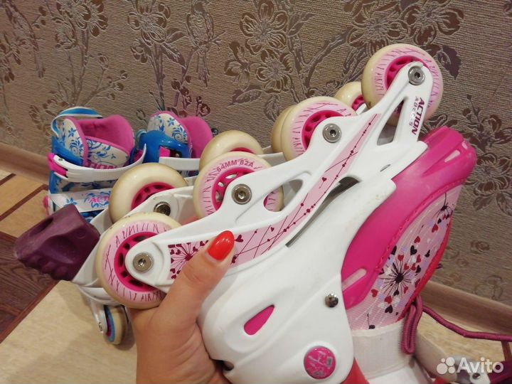 Роликовые коньки детские раздвижные