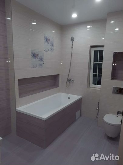 Ремонт ванной под ключ. Плиточные работы