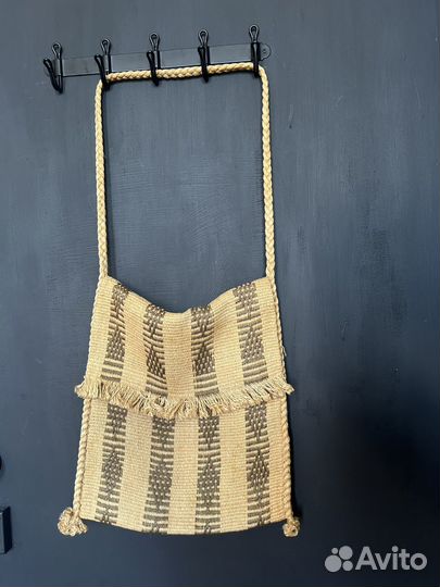 Соломенная сумка винтаж