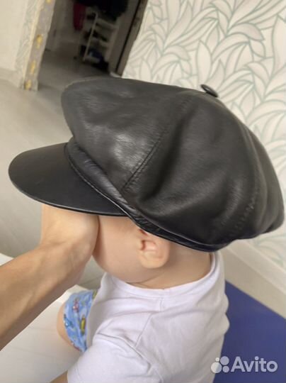 Берет/кепка натуральная кожа