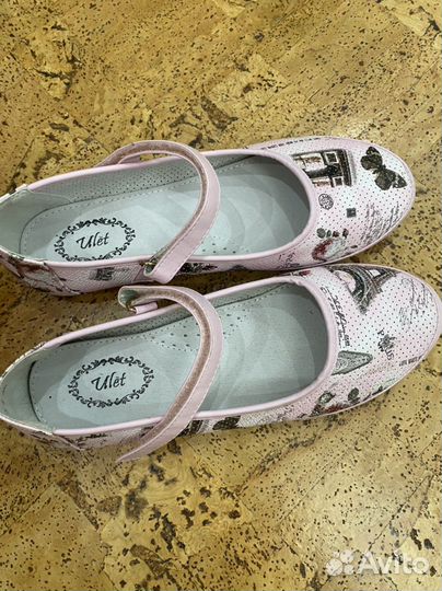 Продам новые туфли летние для девочки на 7-8 лет
