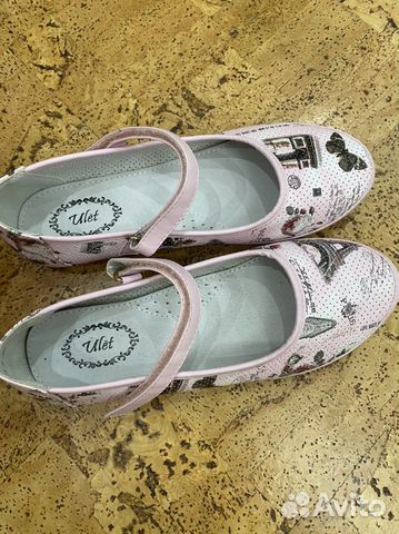Продам новые туфли летние для девочки на 7-8 лет