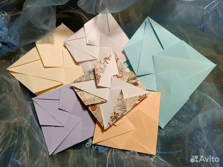 Свадебные конверты ручной работы оригами