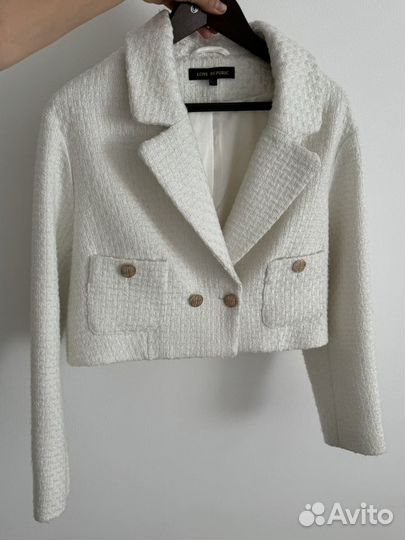Твидовый пиджак женский 44 размер