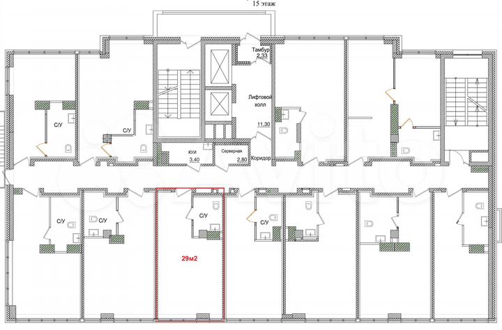 Свободного назначения, 29 м²