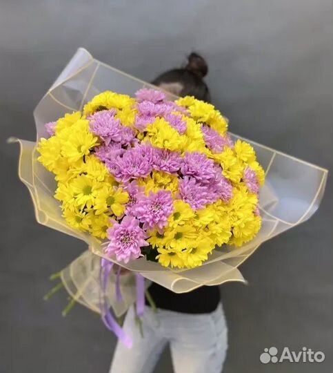 Цветы оптом хризантема