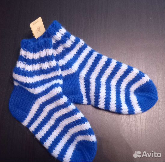 Детские вязаные носки