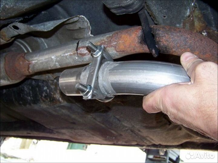 Замена трубы глушит. VW Passat 2011-2015