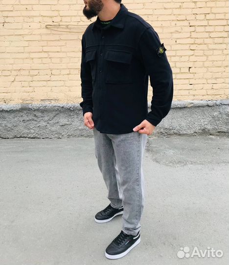 Stone island рубашка мужская