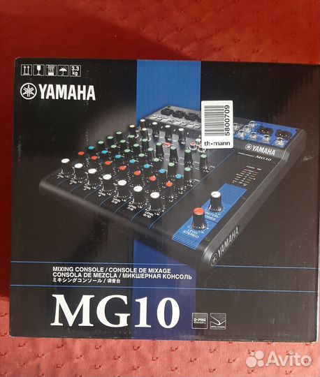 Микшерный пульт yamaha MG 10