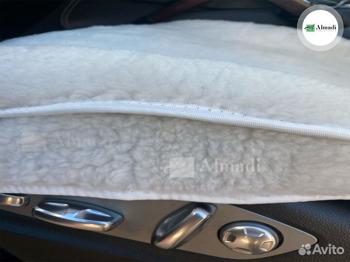 Меховые накидки на передние сиденья с боковушками