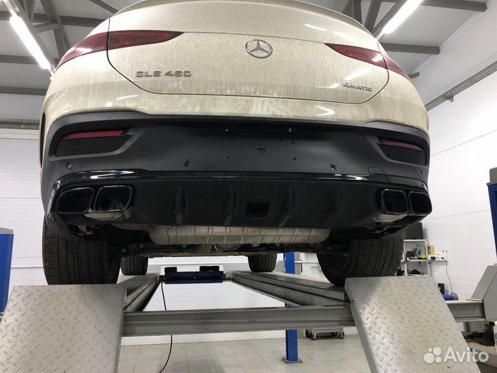 Дифузор 6.3 на купэ мерседес