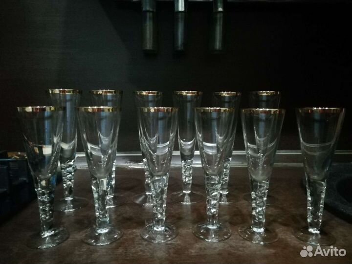 Хрустальные бокалы СССР. 12шт