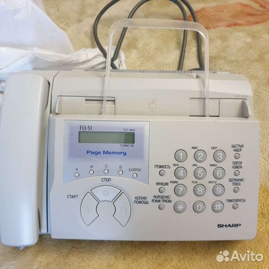 Телефон, факс, копир sharp fo-51