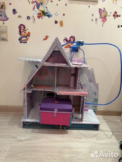 Кукольный дом LOL зимний с коробкой лолов