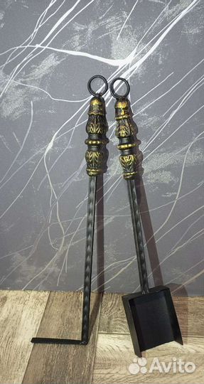 Совок и кочерга для мангала