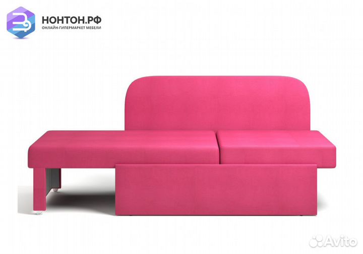 Кушетка еврософа Кларис розовая