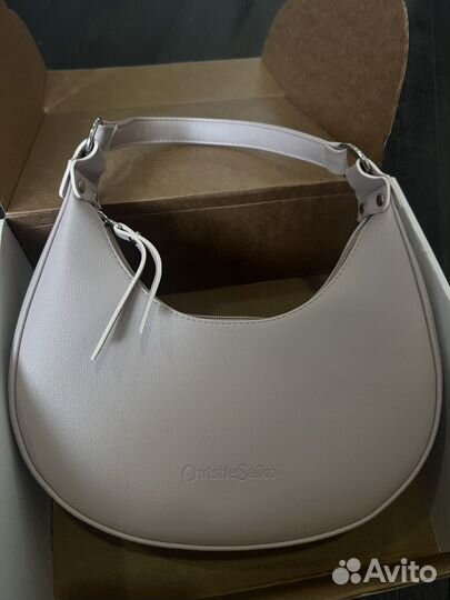 Сумка женская бежевая на плечо