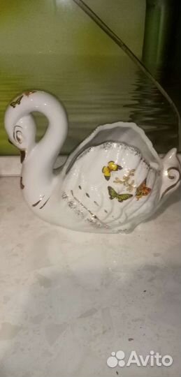 Лебедь, ваза для конфет