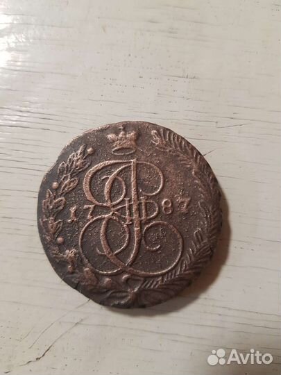Монета 1787 год