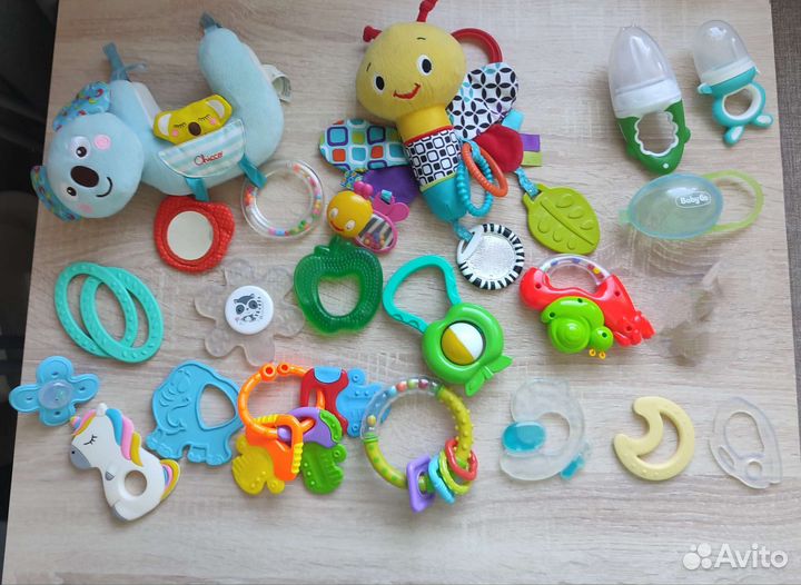 Прорезыватели грызунки. Игрушки на коляску