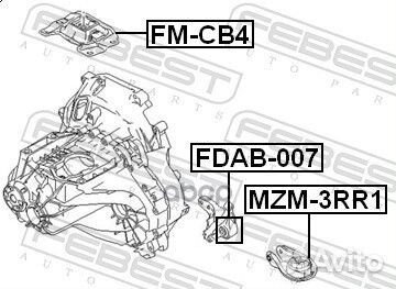 Подушка кпп левая Ford Focus 99-04/Focus C-Max