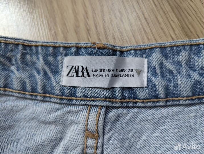 Джинсовые шорты zara 44 46