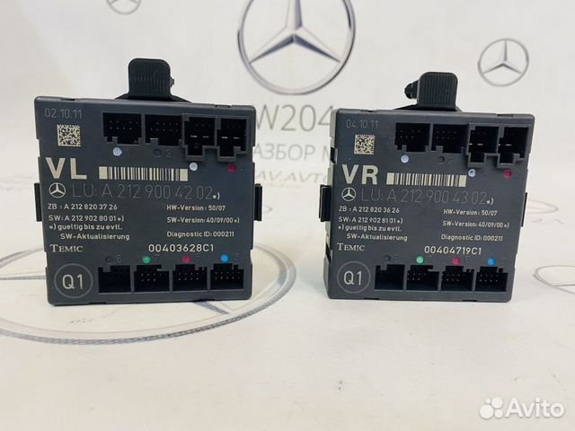 Блок комфорта передних дверей Mercedes W204