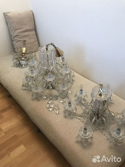 Люстра хрустальная потолочная