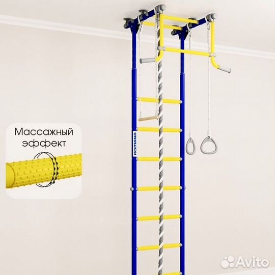 Детская шведская стенка с матом