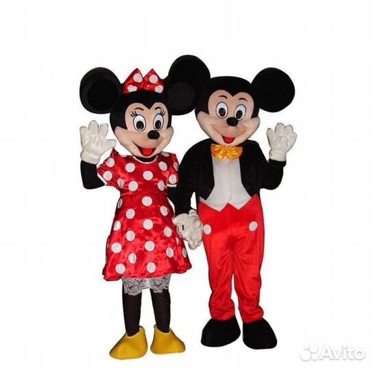 Поздравления от Потапыча, Микки и Минни Маус