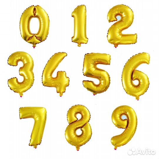 Новые Большой Шар Цифра 1 метр