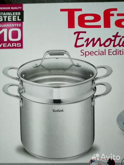 Кастрюля с дуршлагом tefal
